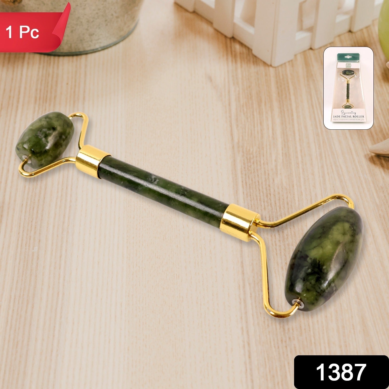 Dual Jade Stone Face Roller Dual Jade Stone Face Roller